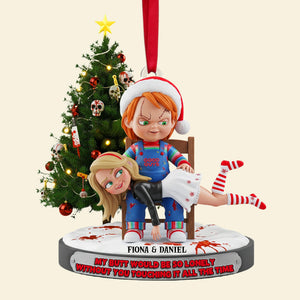 Mischievous Doll Couple Ornament -  Personalized Christmas Gifts 01NALU090925