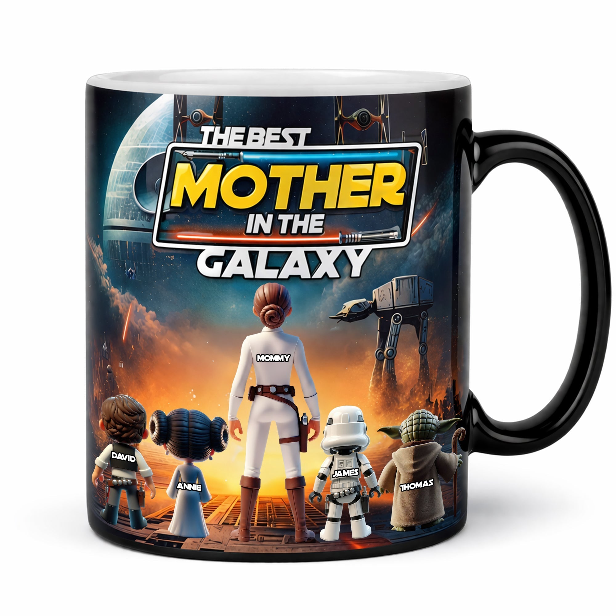 Cosmic Mom and Kids Magic Coffee Mug - Personalized Gifts For Mother 03ohlu030426