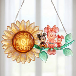 Best Mom Ever Acrylic Suncatcher Ornament  - Personalized Gifts For Mom 03nalu230426