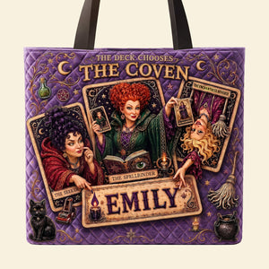 Haunted Sisters Halloween Tote Bag - Personalized Gift For Witch Lovers 03HATA060826